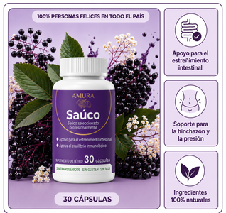 Soporte Inmunologico Amura Bio | Apoyo para el estreñimiento intestinal con saúco