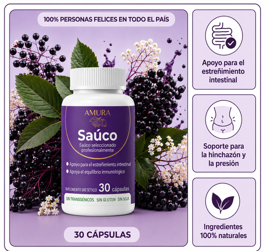 Soporte Inmunologico Amura Bio | Apoyo para el estreñimiento intestinal con saúco